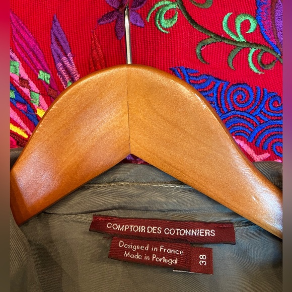 Green Comptoir des Cotonniers coat size 38 EU (small) - Picture 2 of 6